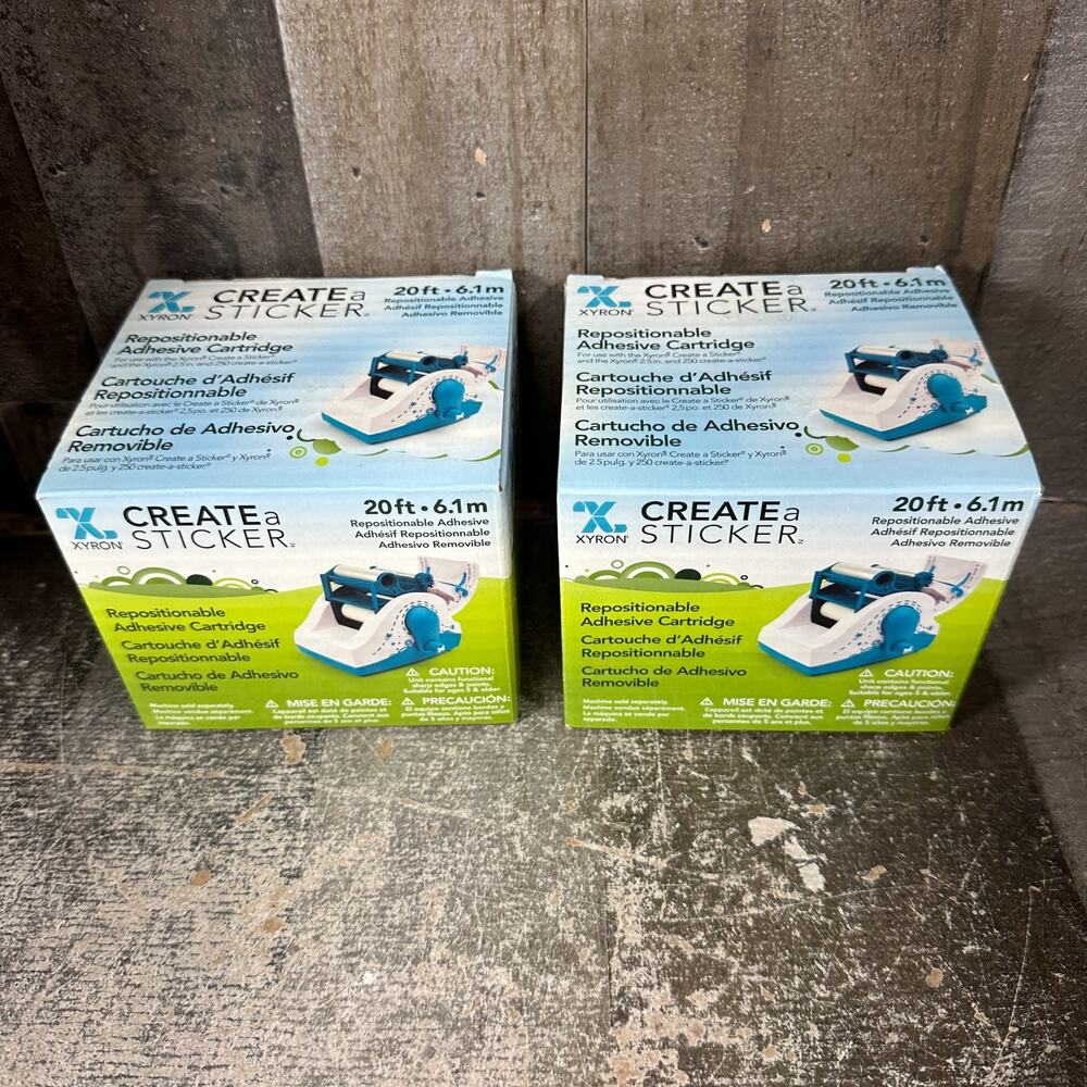 2 Xyron Repositionable Adhesive Refill Cartridge for Model Xrn250 250